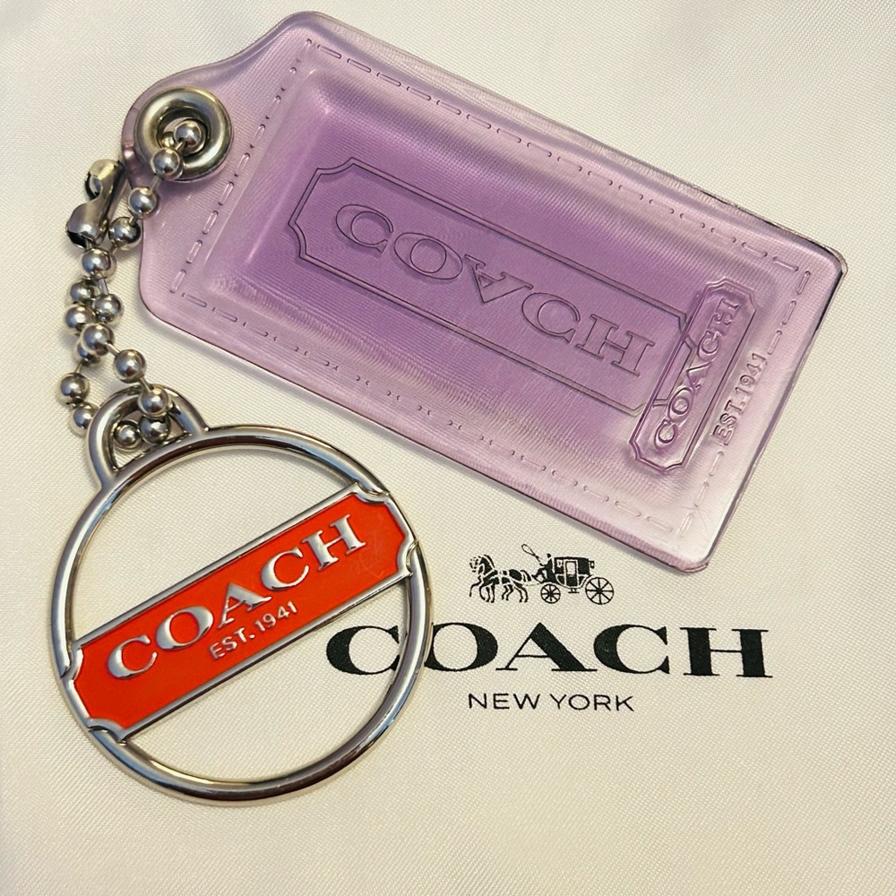 💰SOLD💰NWOT Coach 1941 Tag Keychain/ Bag Charm - Picture 7 of 13